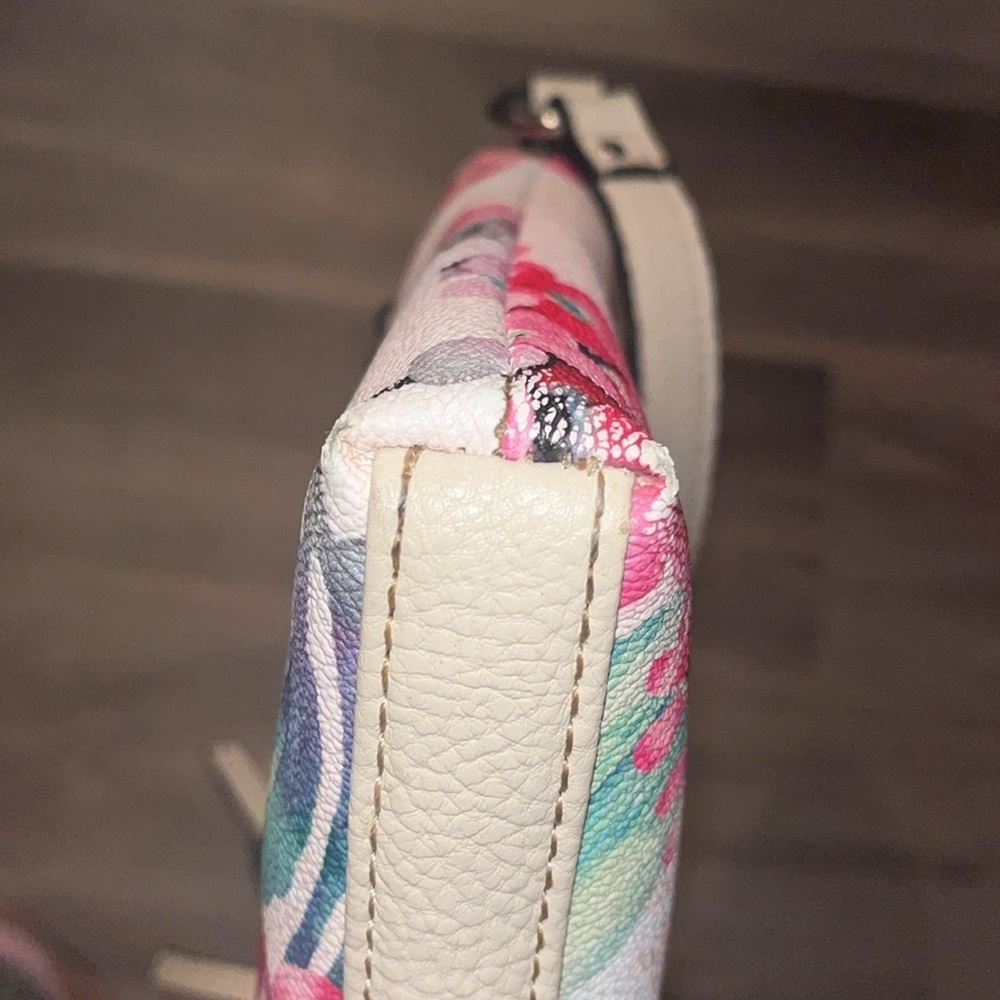 Dana Buchman floral crossbody bag / preowned with many pockets done - Picture 11 of 12